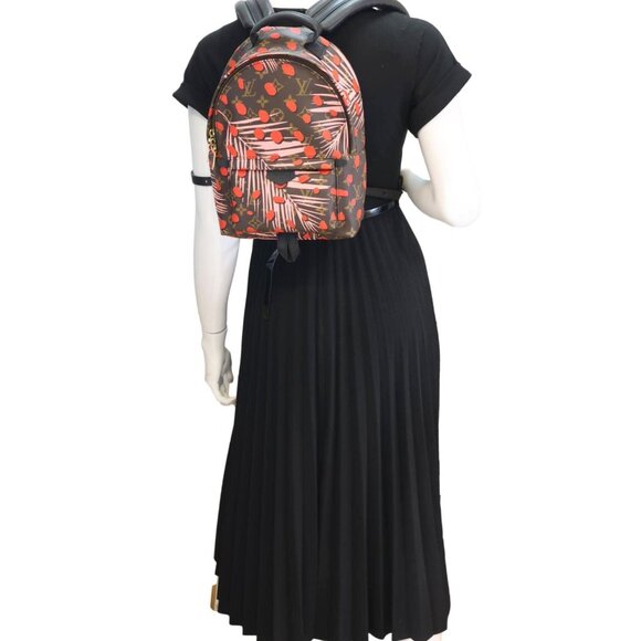 Louis Vuitton  Palm Springs PM Monogram Jungle Dots Backpack Bag Brown - Picture 2 of 12